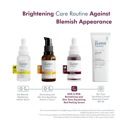 The Purest Solutions Skincare Set for Dry Skin - AHA BHA Exfoliating Serum & Hyaluronic Acid Hydrating Serum