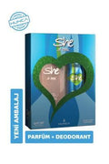 She Cool: Refreshing Women's Deodorant and Perfume Set - Long-Lasting, Alcohol & Paraben-Free Fragrance - Daily Freshness & Odor Protection