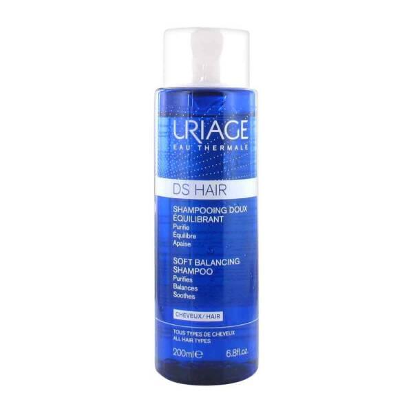 Uriage DS Hair Soft Balancing Shampoo 200ml - Anti-Dandruff, Gentle Daily Shampoo with Thermal Water
