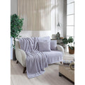 Wondel Grey Polycotton Throw Blanket & Furniture Cover - 55.12 x 55.12 inches, Soft, Breathable, Versatile Decor