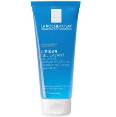 La Roche Posay Lipikar Gentle Cleansing Gel for Dry Sensitive Skin - Soothing Relief for Face & Body, Hypoallergenic, 3.38 fl oz