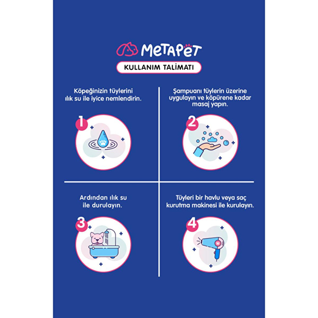 Metapet Organic Dog Shampoo - Gentle, Natural, and Effective for Sensitive Skin - 8.45 fl oz