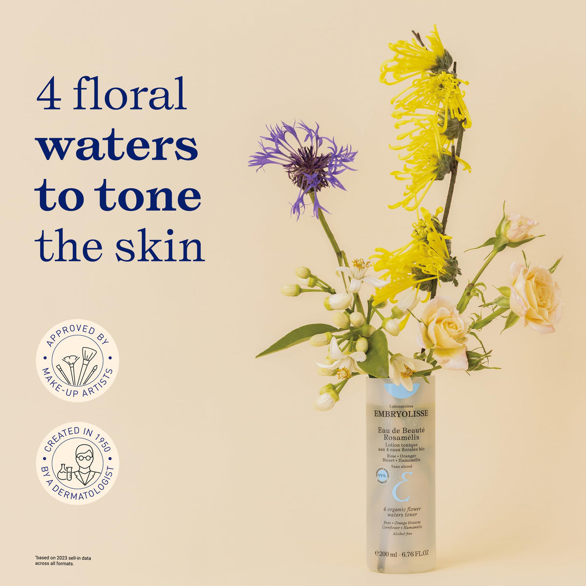 Embryolisse Eau De Beaute Rosamelis Tonifying Toner - Hydrating Skincare for Revitalized Skin