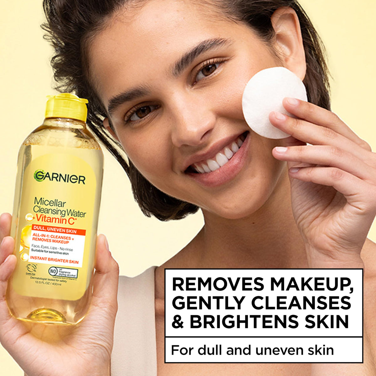 Garnier Micellar Water with Vitamin C - 13.53 fl oz Gentle Makeup Remover & Cleansing Water