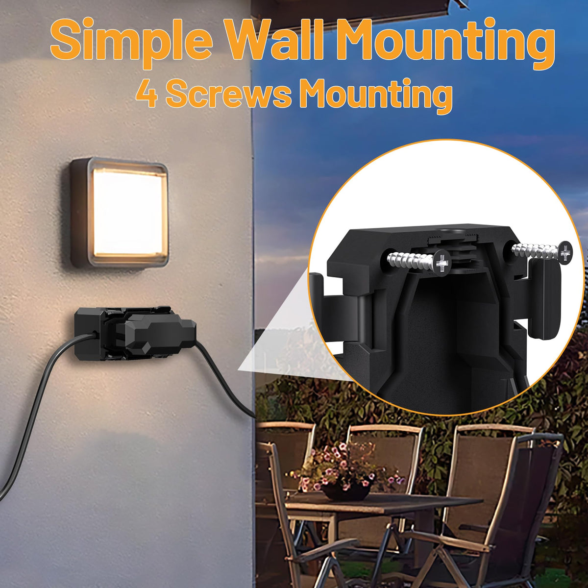 CFMASTER Weatherproof Outdoor Electrical Box IP66 7x3x4in Vanilla 3 Pack