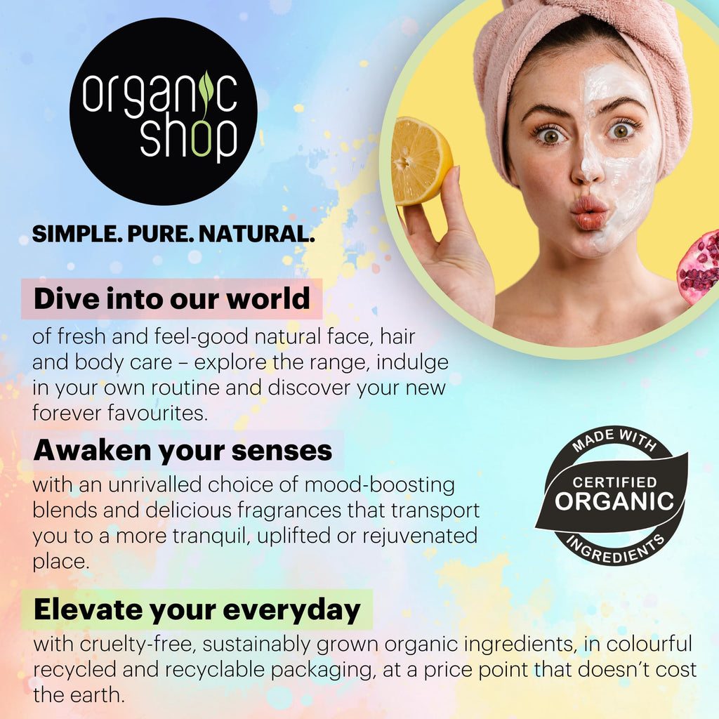 Organic Shop Citrus Body Scrub - Natural Skincare with Vitamin C, 12.17 fl oz