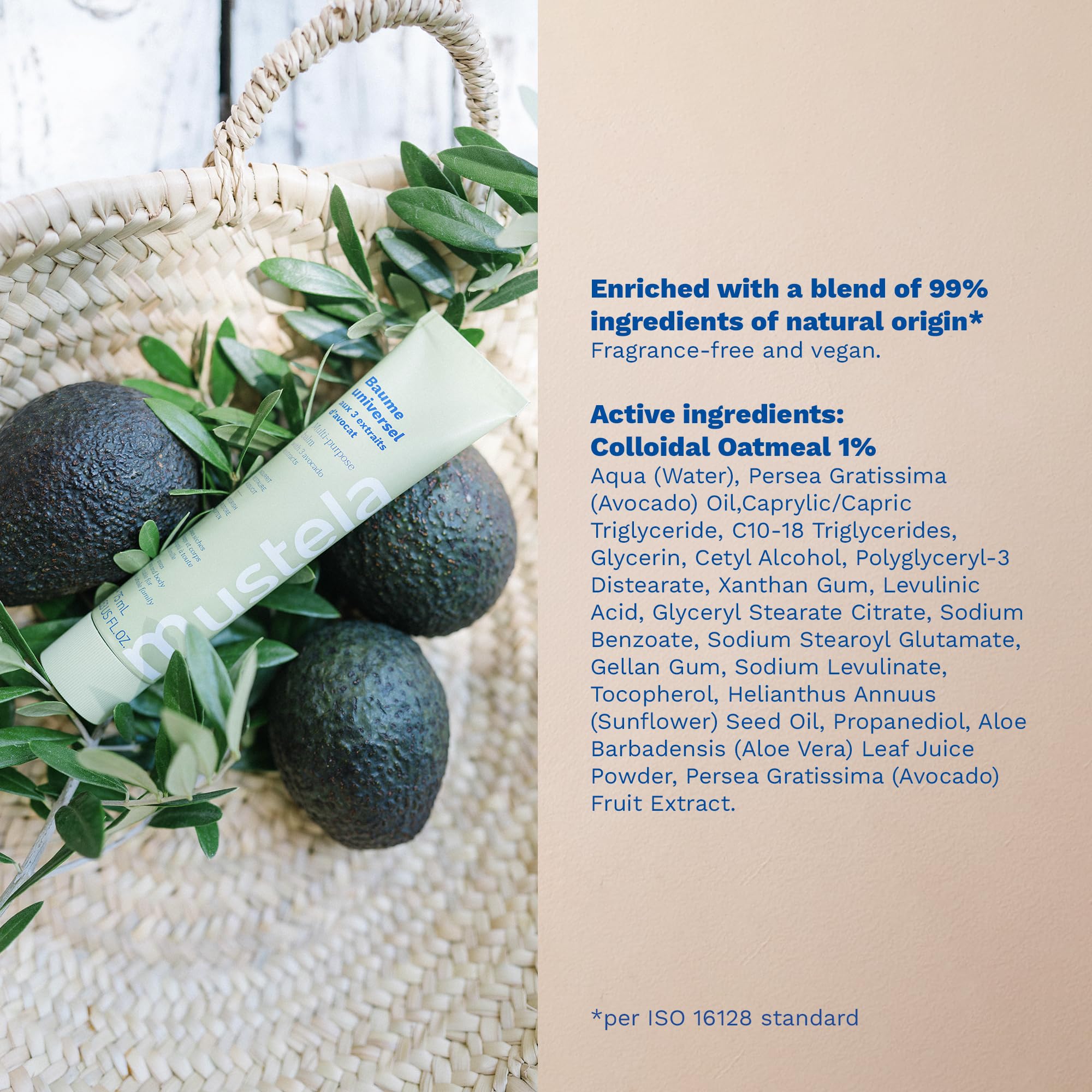 Mustela Multi-Purpose Avocado Balm - Nourishing Skincare for the Whole Family, Natural Dry Skin Relief