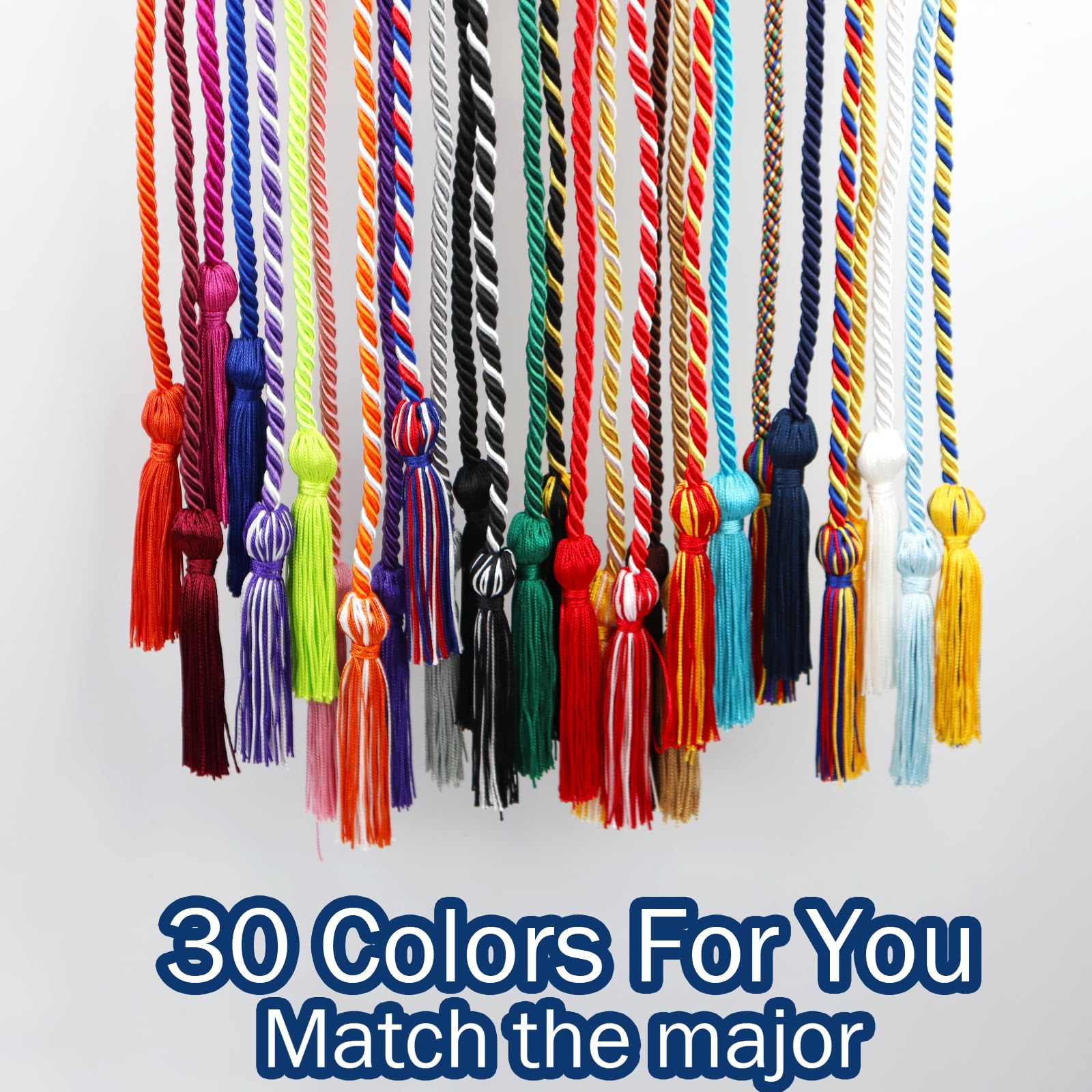 FOMOMDI Graduation Honor Cord 68" Navy College Graduation Accessory