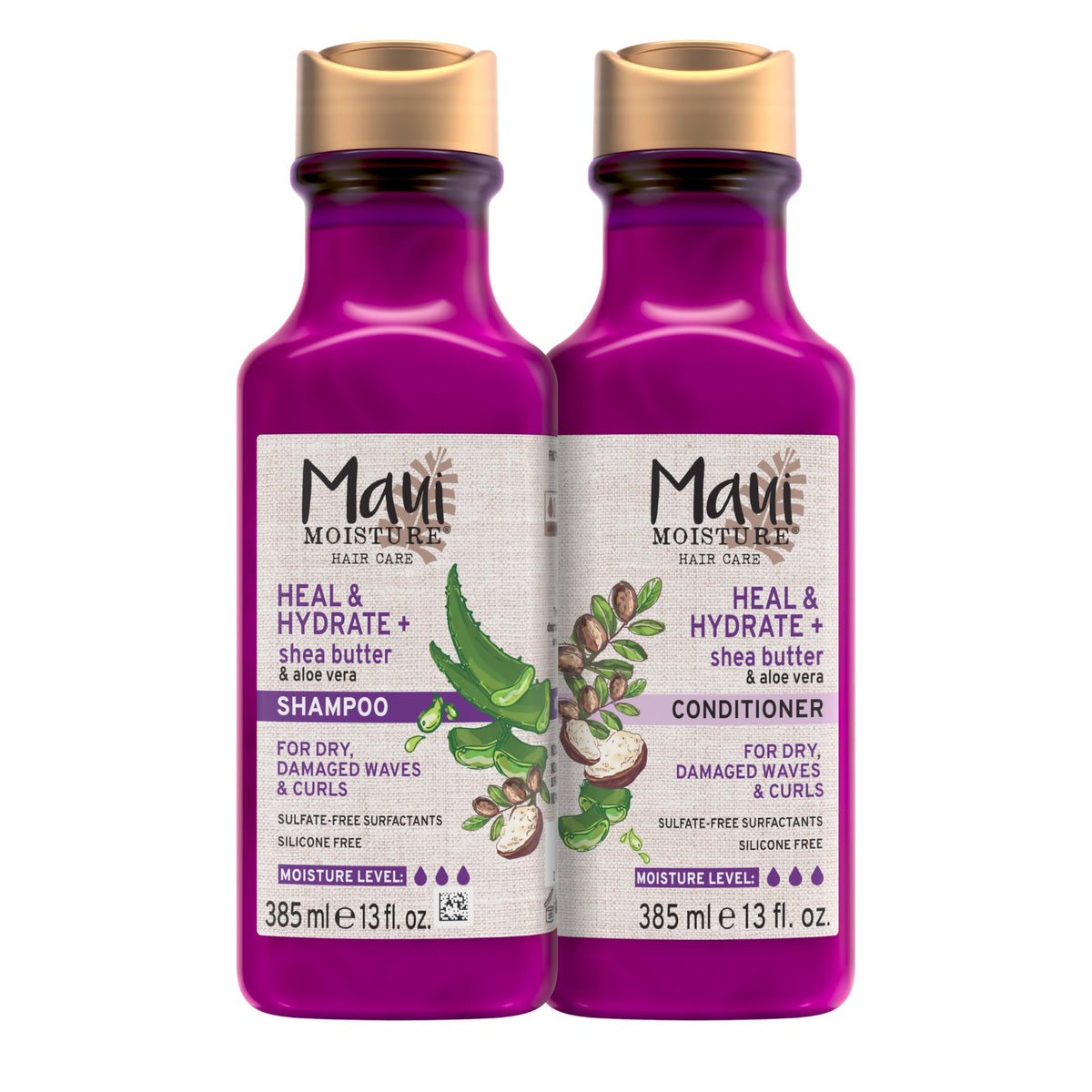 Maui Moisture Strength & Length Agave Conditioner 385ml - Nourishing Aloe Vera Hair Care for Damaged Hair