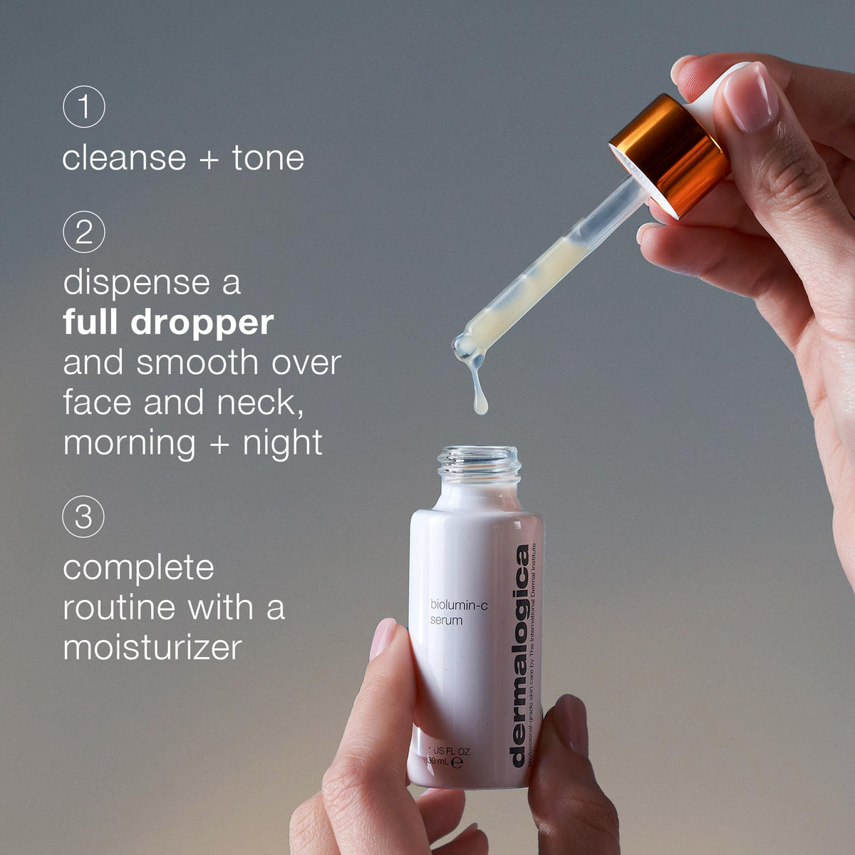 Dermalogica Biolumin-C Serum - Anti-Aging Brightening Firming Serum with Lactic Acid and Vitamin C