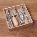 Seafood Set in Wooden Box with Acrylic Lid