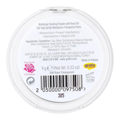 Beaulis Finish It Setting Powder in 540 Rose Transparent