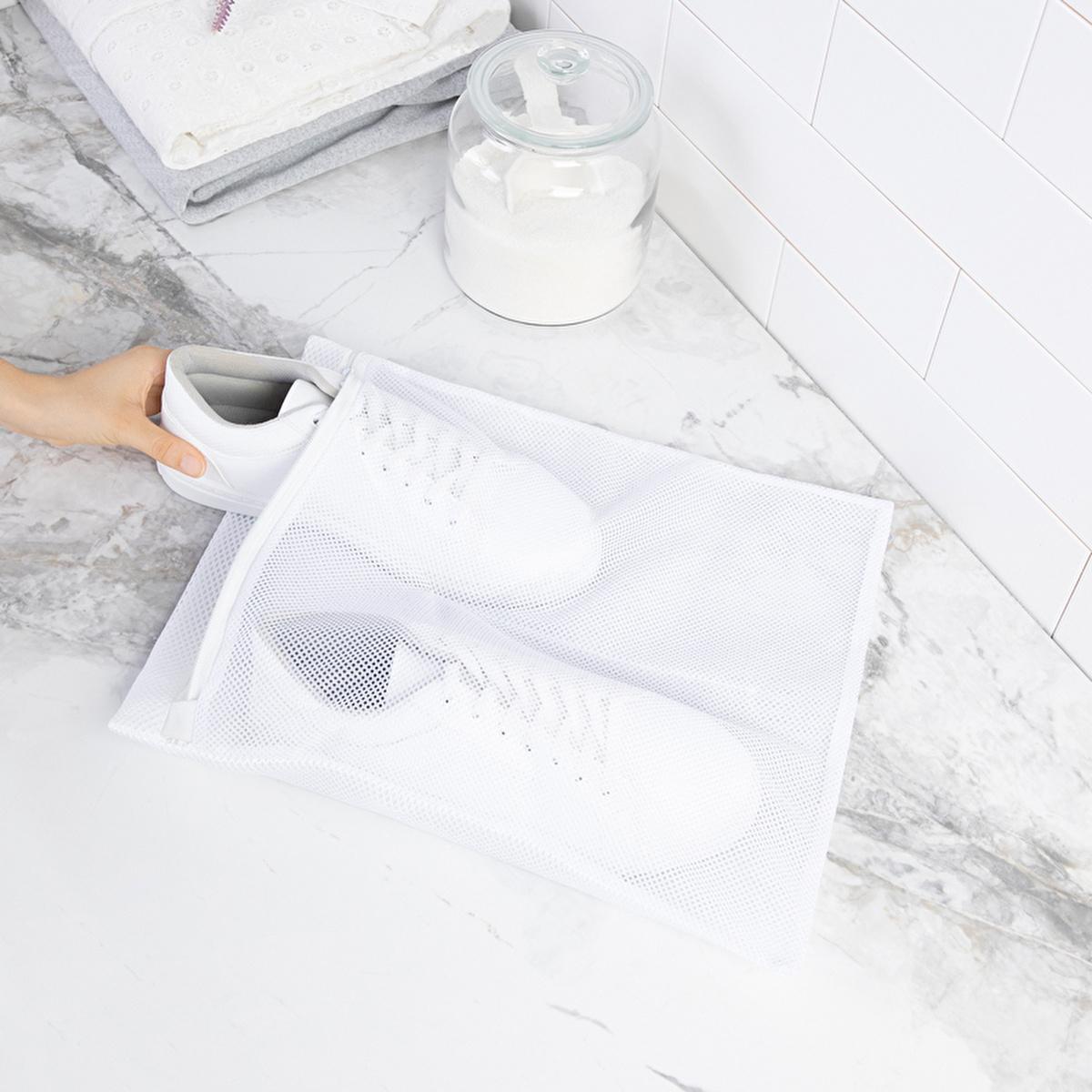 Ocean Home Shoe Washing Bag - White, 35x40cm - Protects & Cleans Delicate Shoes