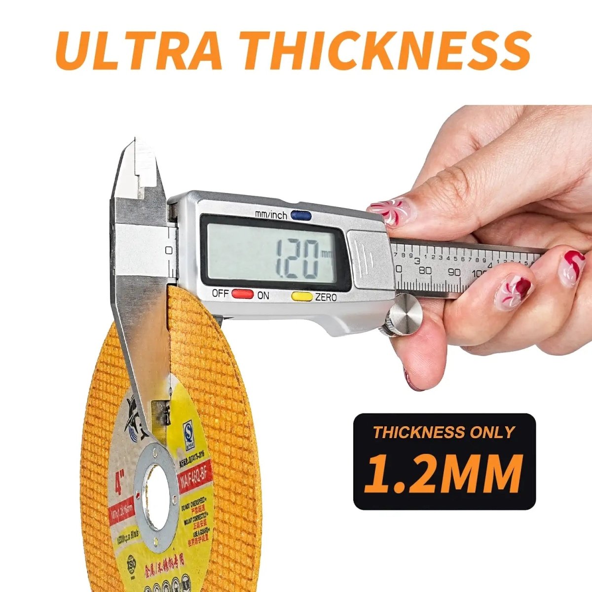 Cut-Off Wheels 4" & 5" Thin Metal 50-Pack — 0.8mm Cutting Discs for Angle Grinders