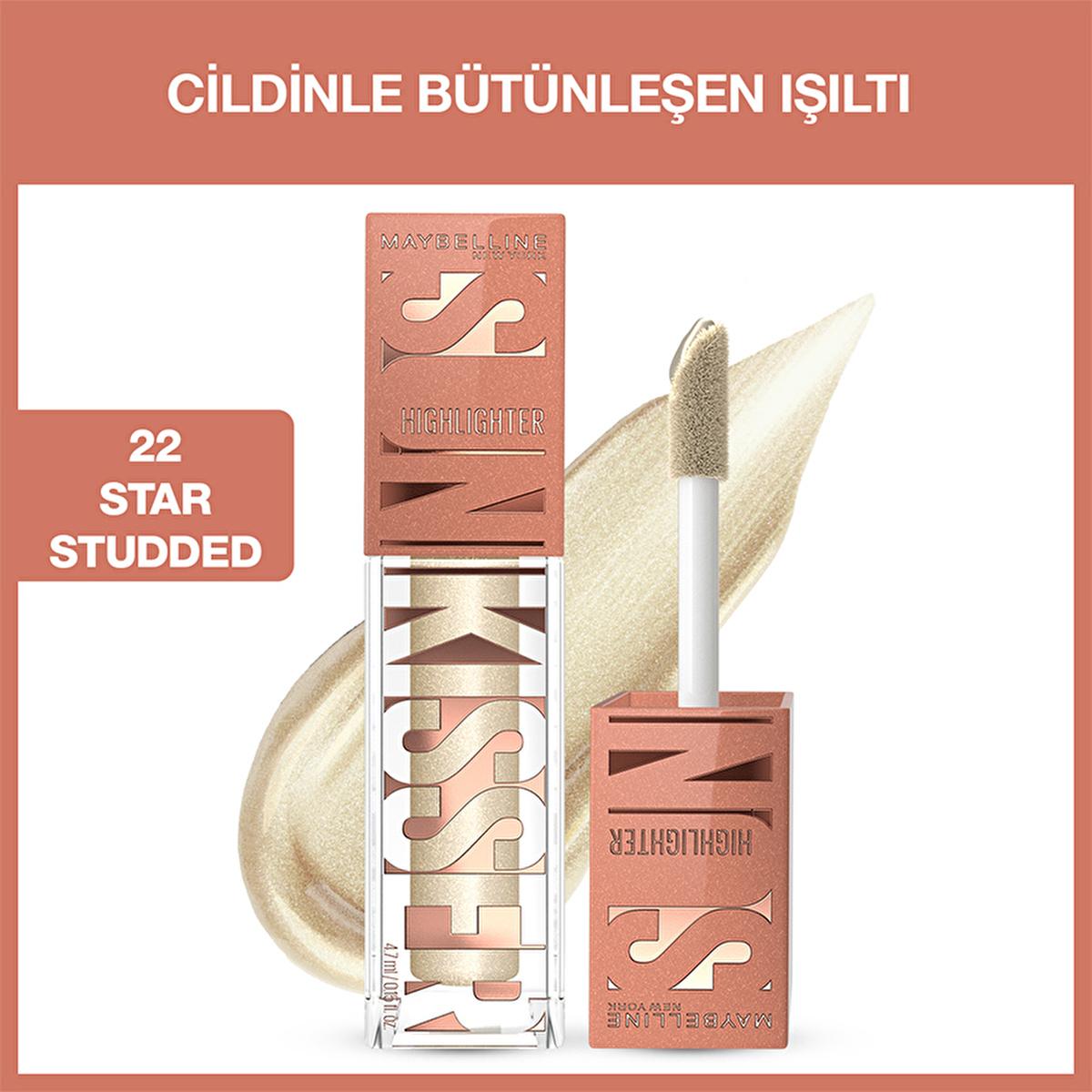 Maybelline New York Sunkisser Liquid Highlighter - Star Studded Glow: Blendable, Illuminating Makeup for Radiant, Natural Skin