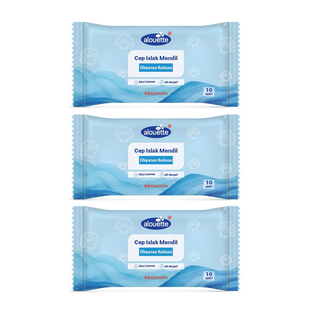Alouette Ocean Scent Pocket Tissues Soft 3x10 Pack