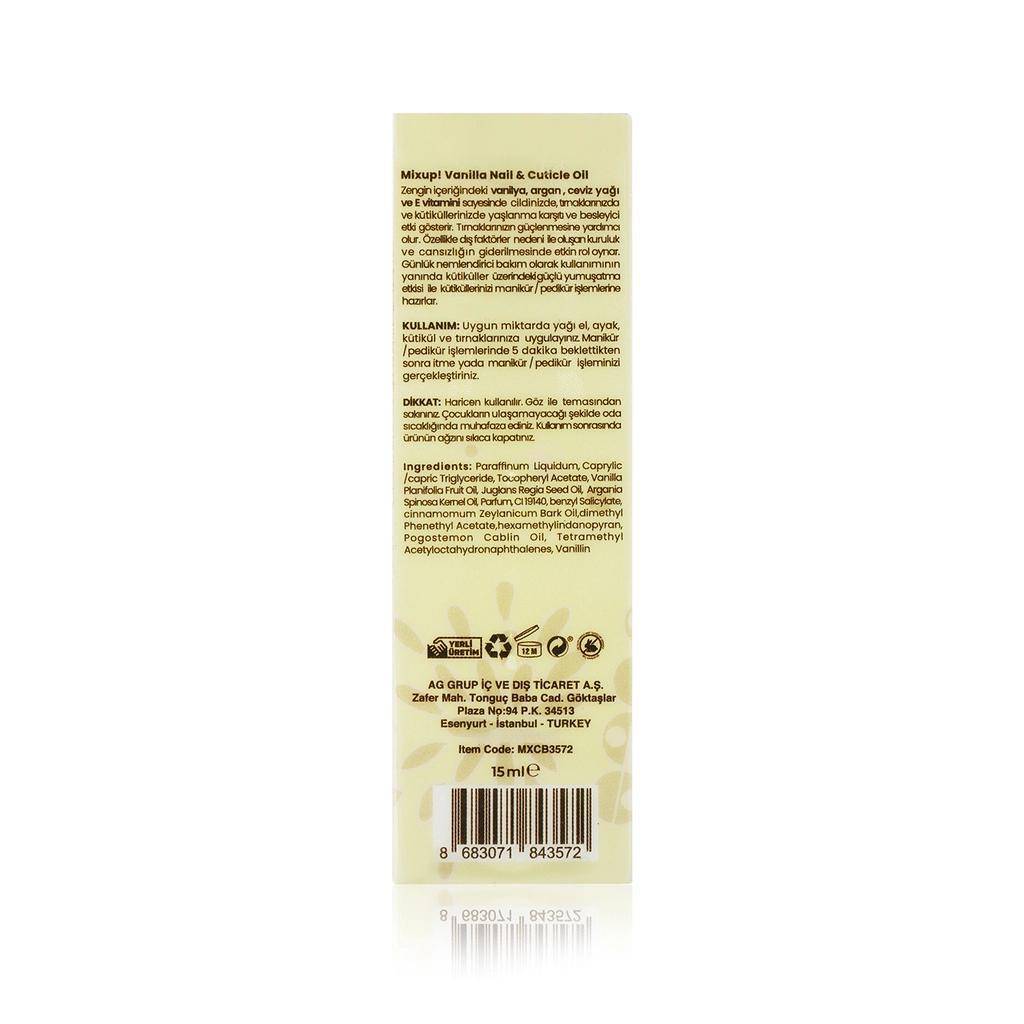 Mixup! Vanilla Cuticle Softening & Nail Care Oil 15 ml