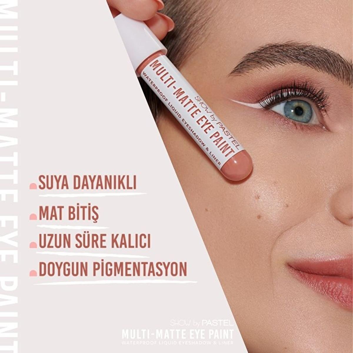 Show by Pastel Waterproof Eyeshadow & Eyeliner - Long-Lasting Matte Finish Eye Paint with Acmella Flower