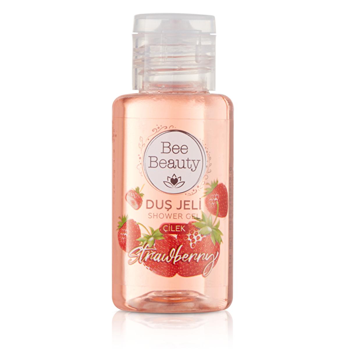 Bee Beauty Travel-Sized Strawberry Shower Gel 35ml - Refreshing, Compact, and Convenient Personal Care