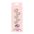 Eklips Floral Oval False Nails with Easy Application, 24 Pieces