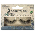 Nascita Vegan False Eyelashes Natural Green 3D - Handmade for All Eye Types