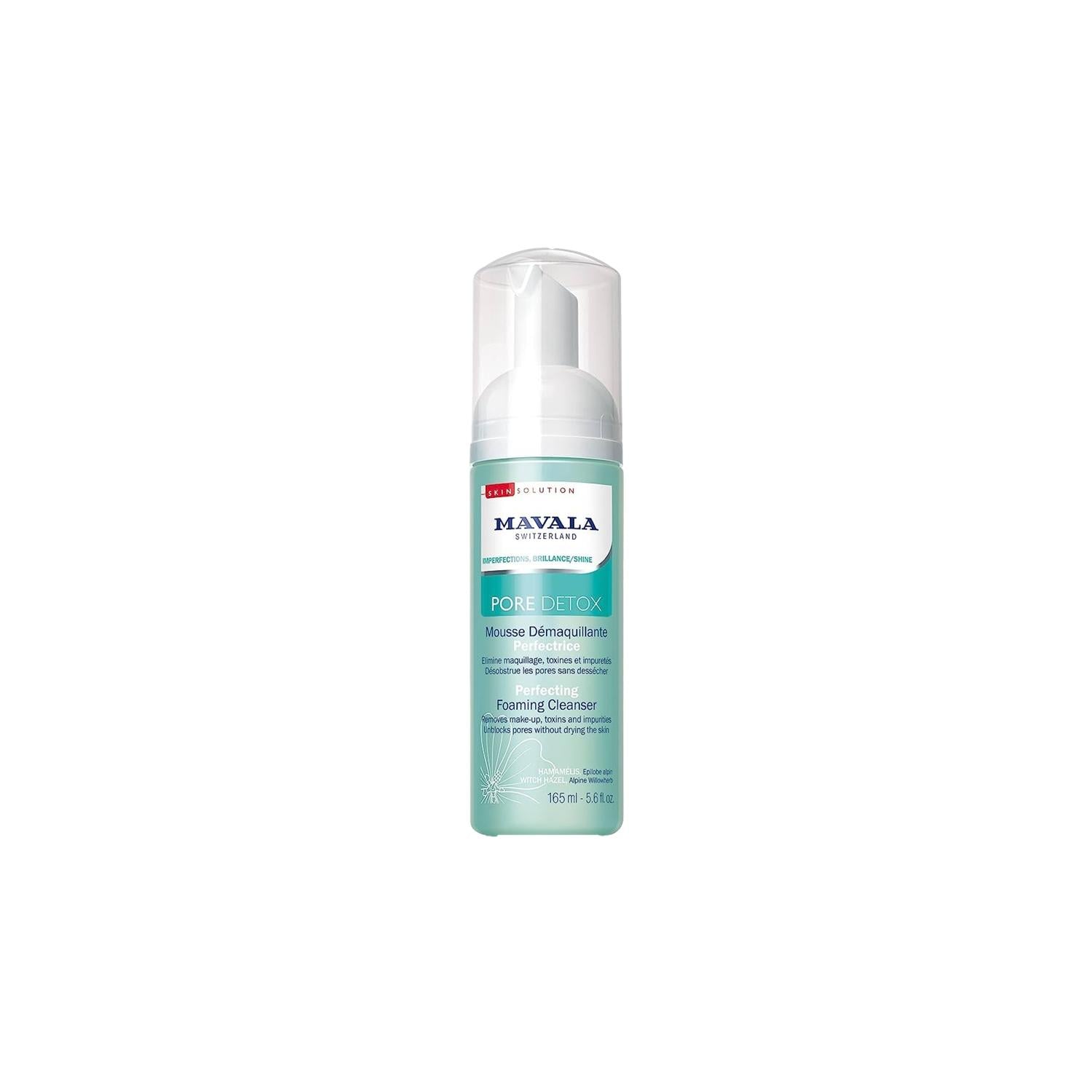 Mavala Pore Detox Foaming Facial Cleanser - Deep Cleansing, Improves Skin Clarity & Texture, 5.57 fl oz