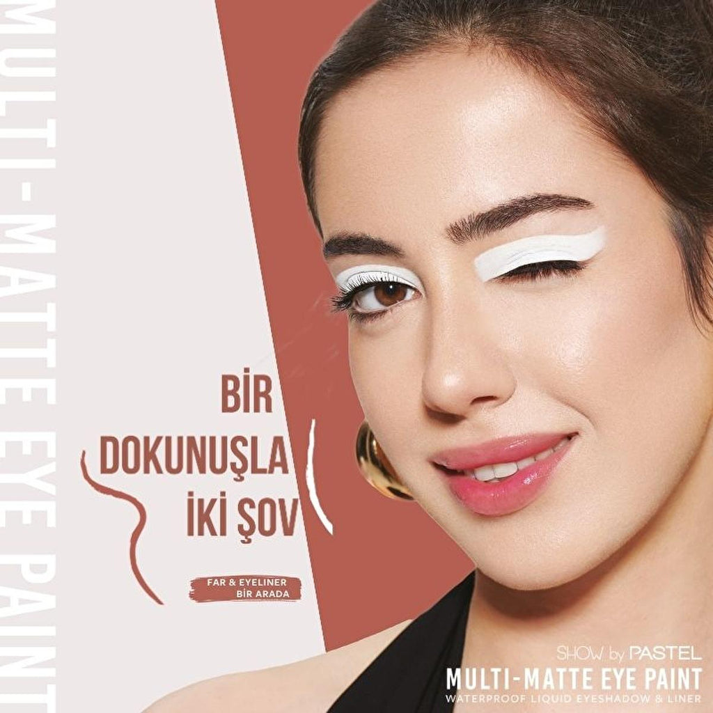 Show by Pastel Waterproof Eyeshadow & Eyeliner - Long-Lasting Matte Finish Eye Paint with Acmella Flower