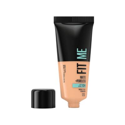 Maybelline New York Fit Me Matte+Poreless Foundation - Natural Matte Finish, Buildable Coverage for All Skin Tones