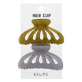 Eklips Frosted Seashell Hair Clips 2-Pack