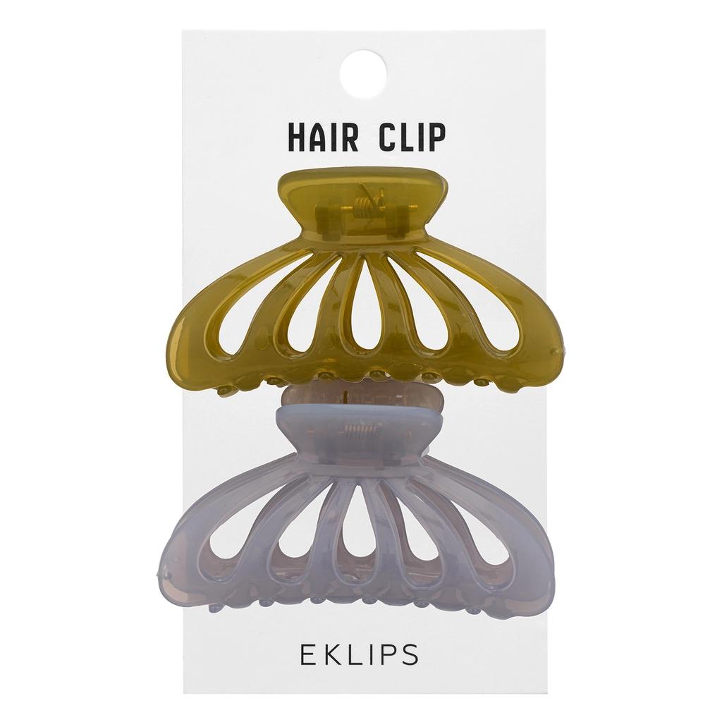 Eklips Frosted Seashell Hair Clips 2-Pack