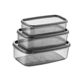Bee Home Storage Containers - Durable Polypropylene Kitchen Organizers, Dishwasher Safe Transparent Storage Boxes (300-500-800 ml)