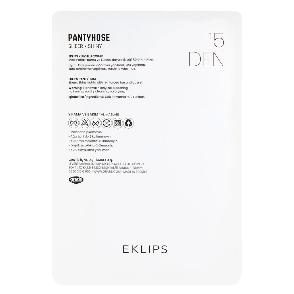 Eklips Cocoa Pantyhose Soft Sheer Tights in Size S