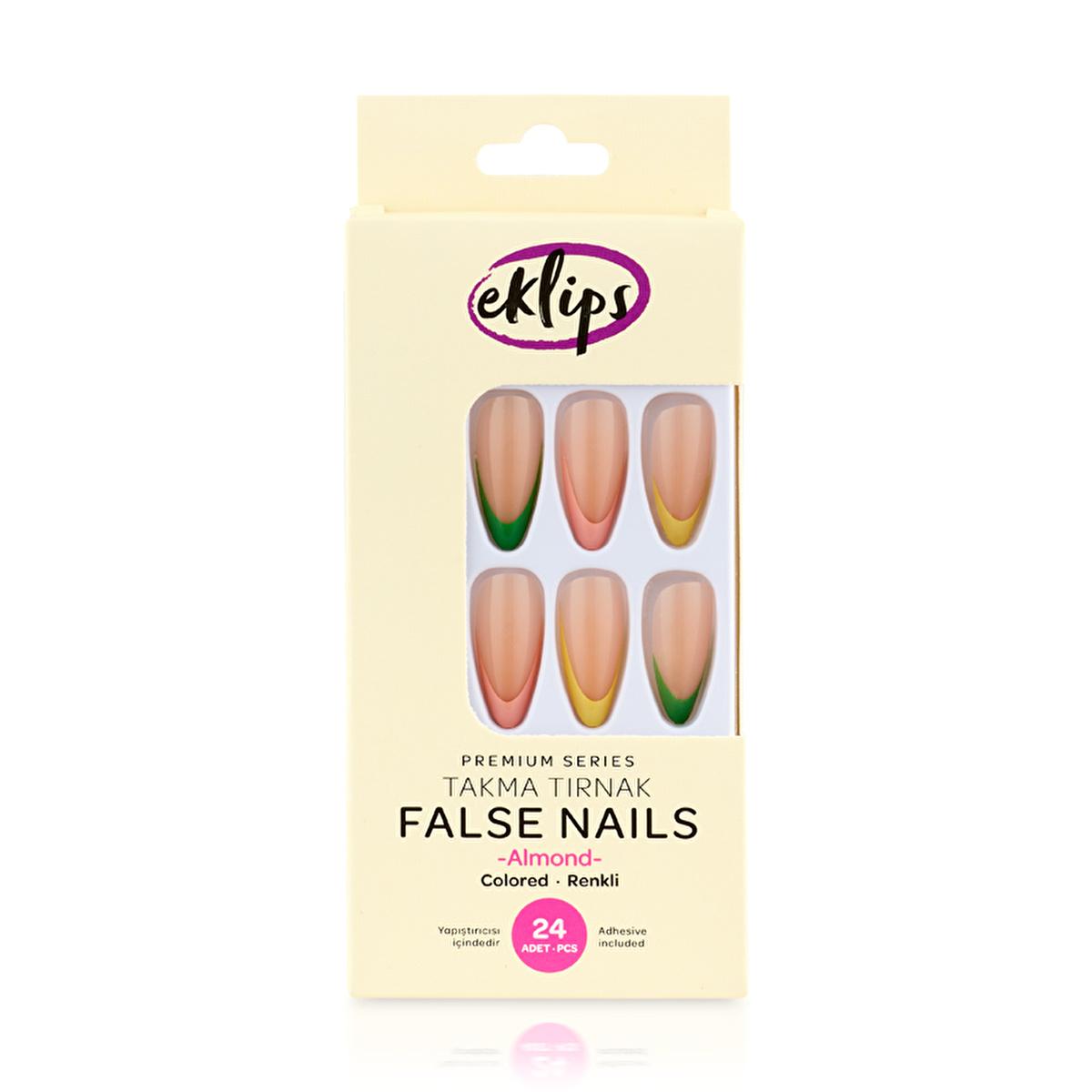 Eklips Artificial Nails, Press-on Nails French Manicure - Salon-quality Nails at Home