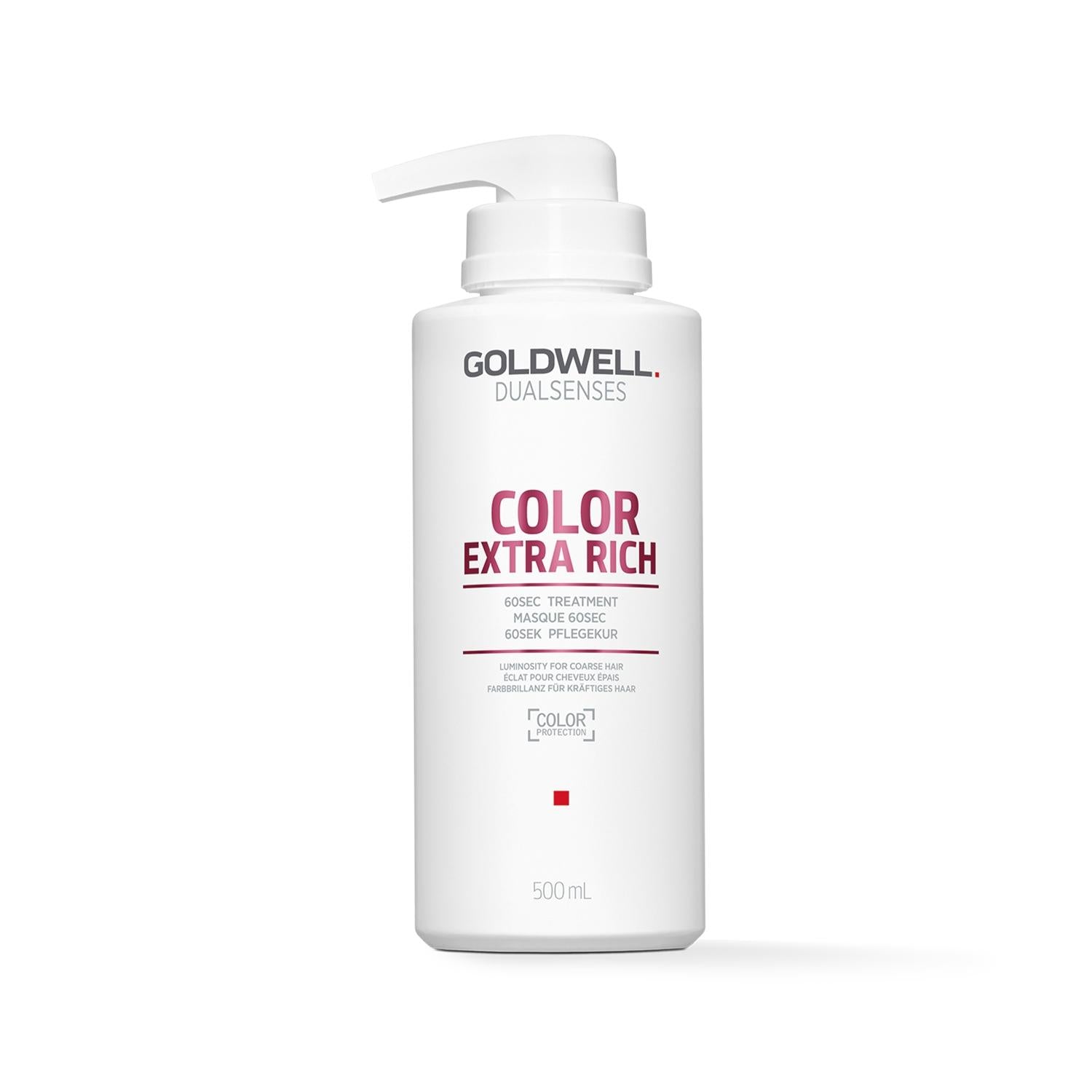 Goldwell Dualsenses Color Extra Rich 60Sec Hair Mask - Color Protecting, Nourishing Treatment for Vibrant Color-Treated Hair