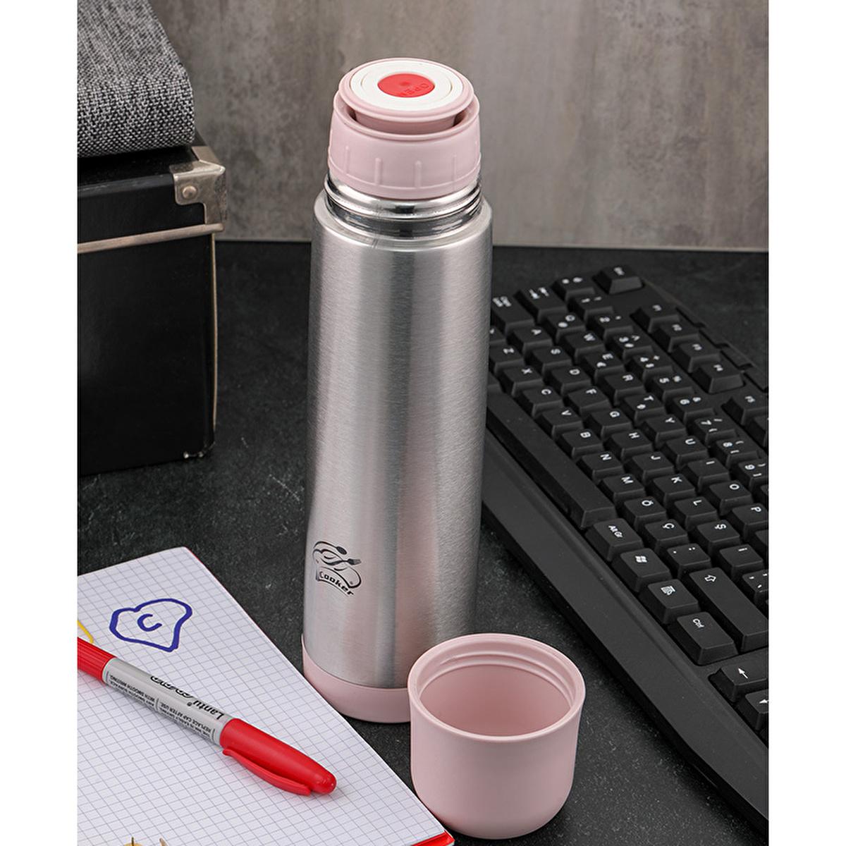 Cooker Stainless Steel Thermos 500ml - Keeps Drinks Hot/Cold for 24 Hours, Durable & Eco-Friendly