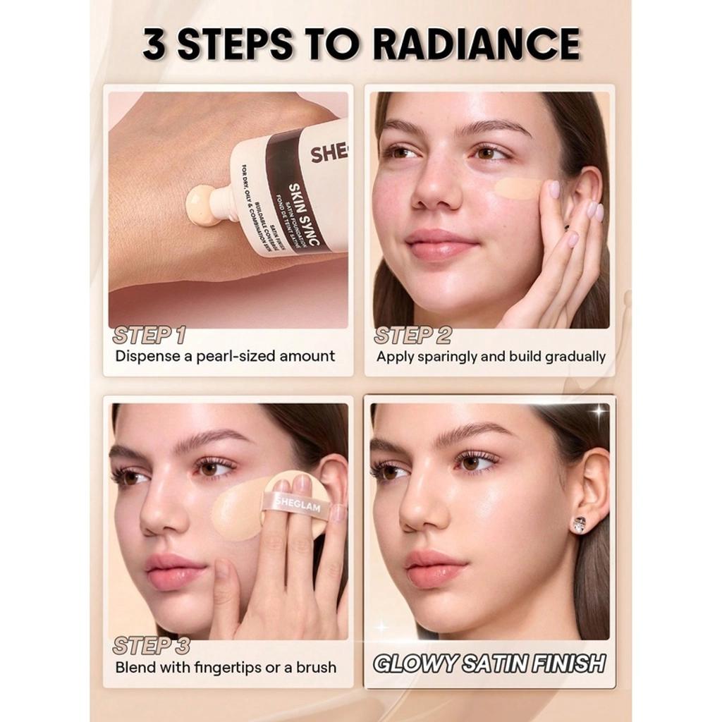 Sheglam Tube Foundation Smooth Liquid Makeup in Nude