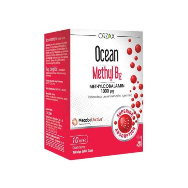 Ocean Methyl B12 Spray 10ml - Vitamin B12 Supplement, Sublingual B12 Spray for Adults and Children