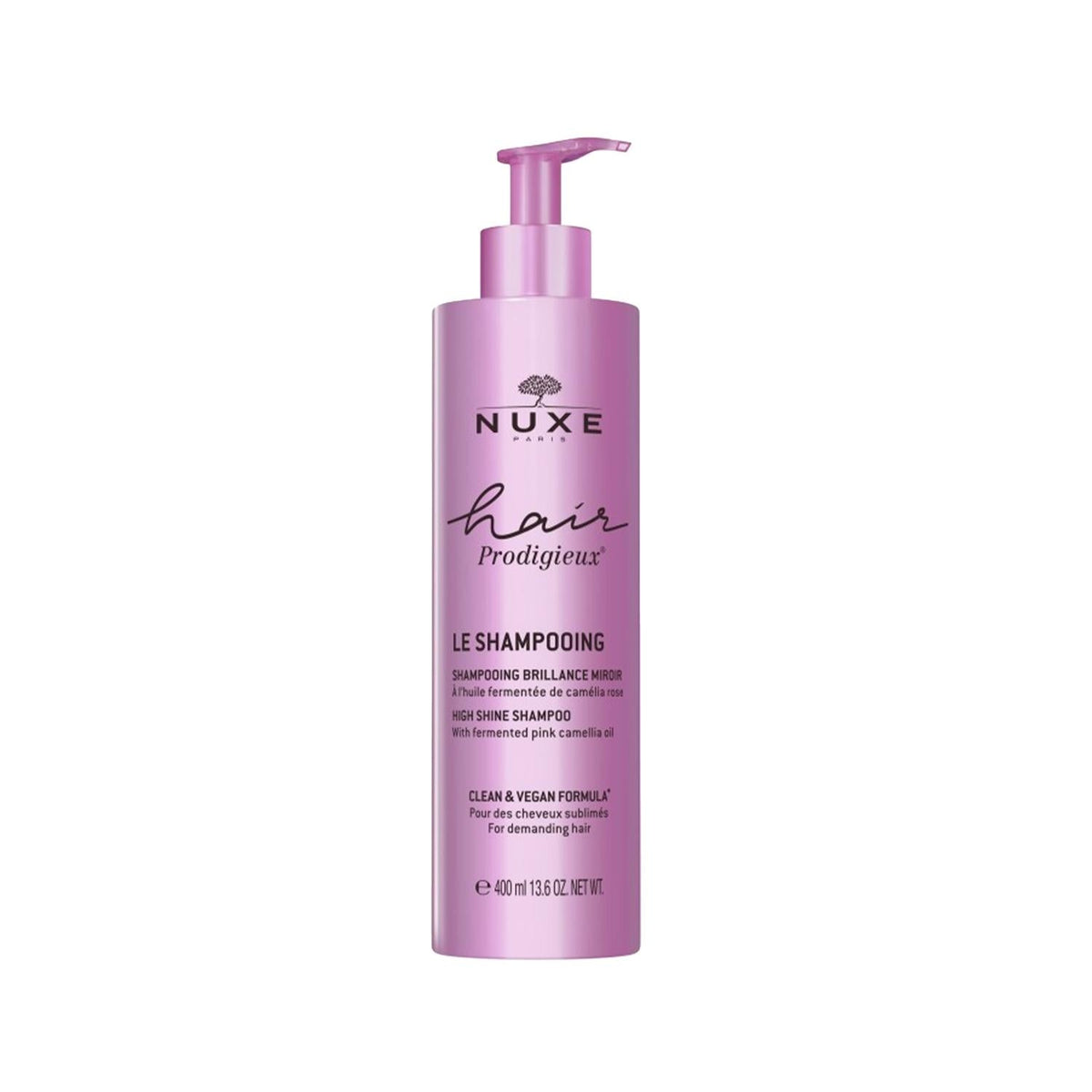Nuxe Hair Prodigieux High Shine Shampoo 400ml - Enhances Shine & Nourishes Hair