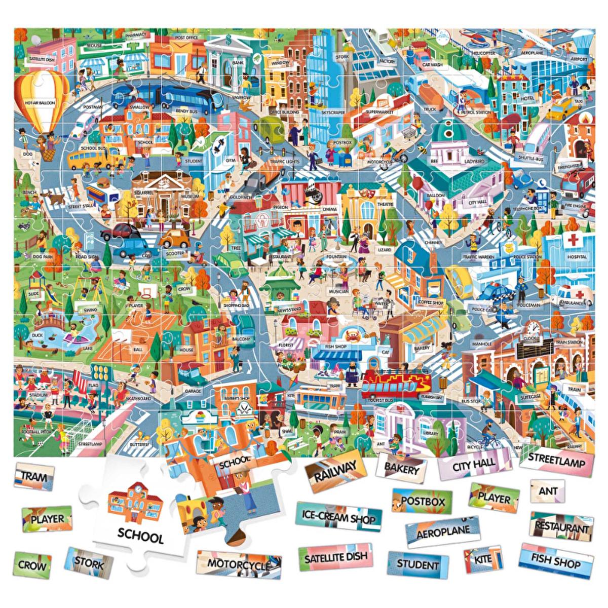 Headu Educational Puzzle for Children - English Vocabulary Learning Toy for Kids Aged 4-8