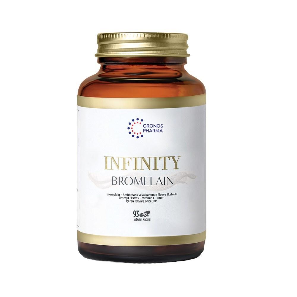 Infinity Bromelain Dietary Supplement for Wellness 93 Capsules