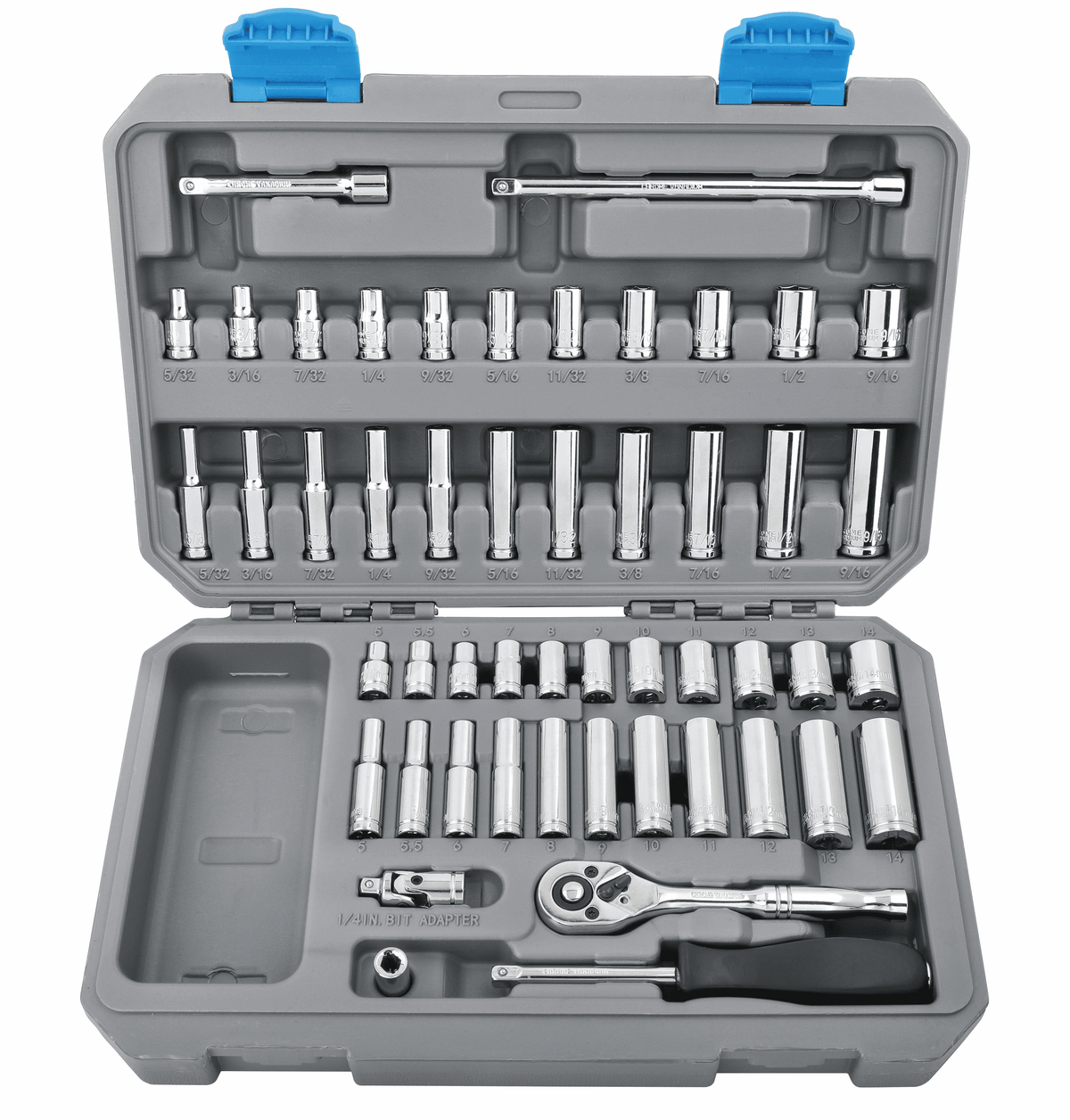APOLLO TOOLS - DT0004-50 Piece ¼” Drive Socket Set