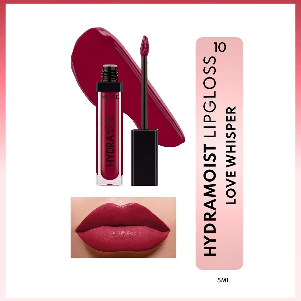Note Hydramoist Lipgloss in 10 Love Whisper for Shiny Lips