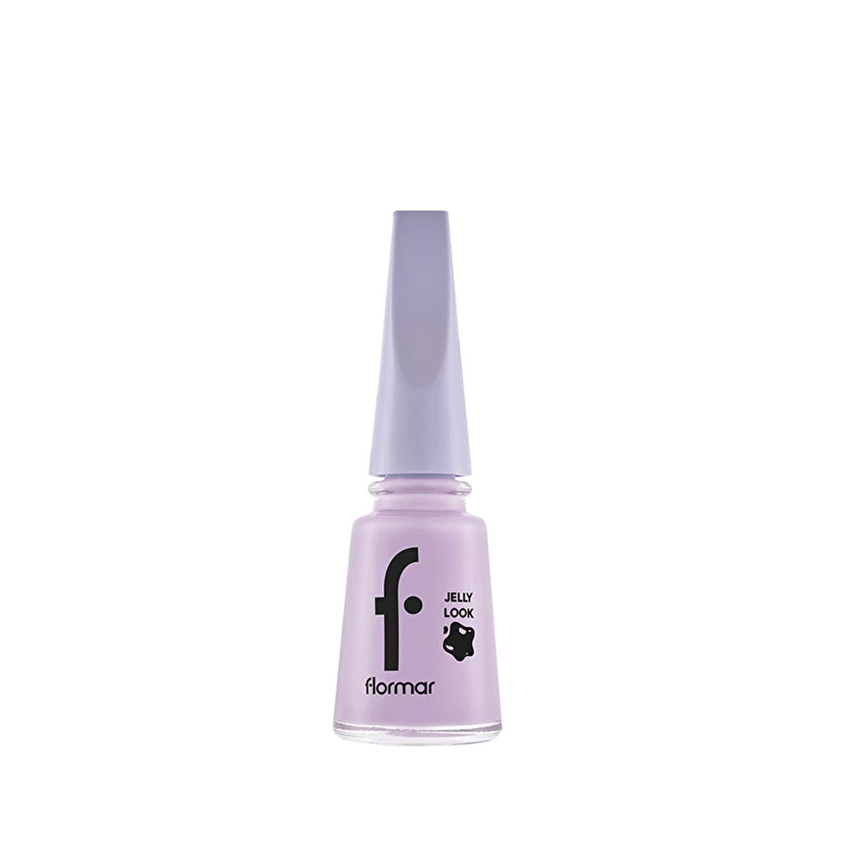 Flormar Jelly Look Nail Polish - Highly Pigmented Gel Finish, Long-Lasting Wear, Trendy Colors