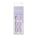 Impress Color Purple Short Press-On Nails - Self-Adhesive, Easy to Apply & Remove, DIY Nail Kit
