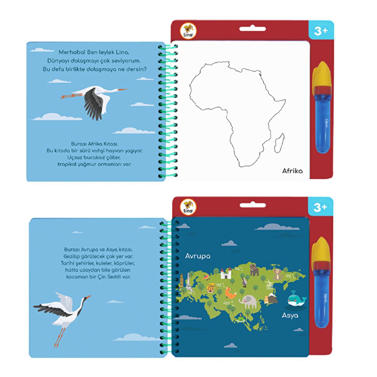 Lino Magic Coloring Book - Reusable Water-Based Art for Kids, Educational & Fun