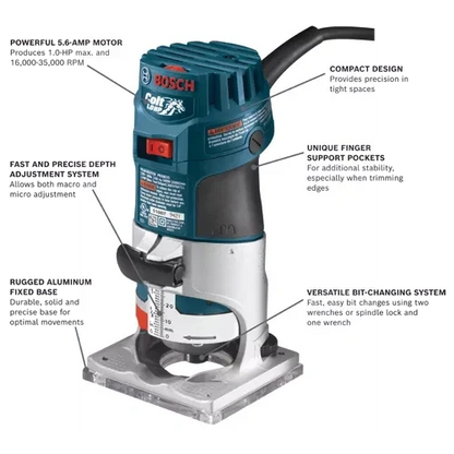 BOSCH PR20EVS 120V Variable-Speed Palm Router