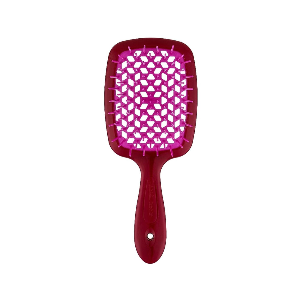 Janeke Superbrush Detangling Hair Brush in Burgundy Purple