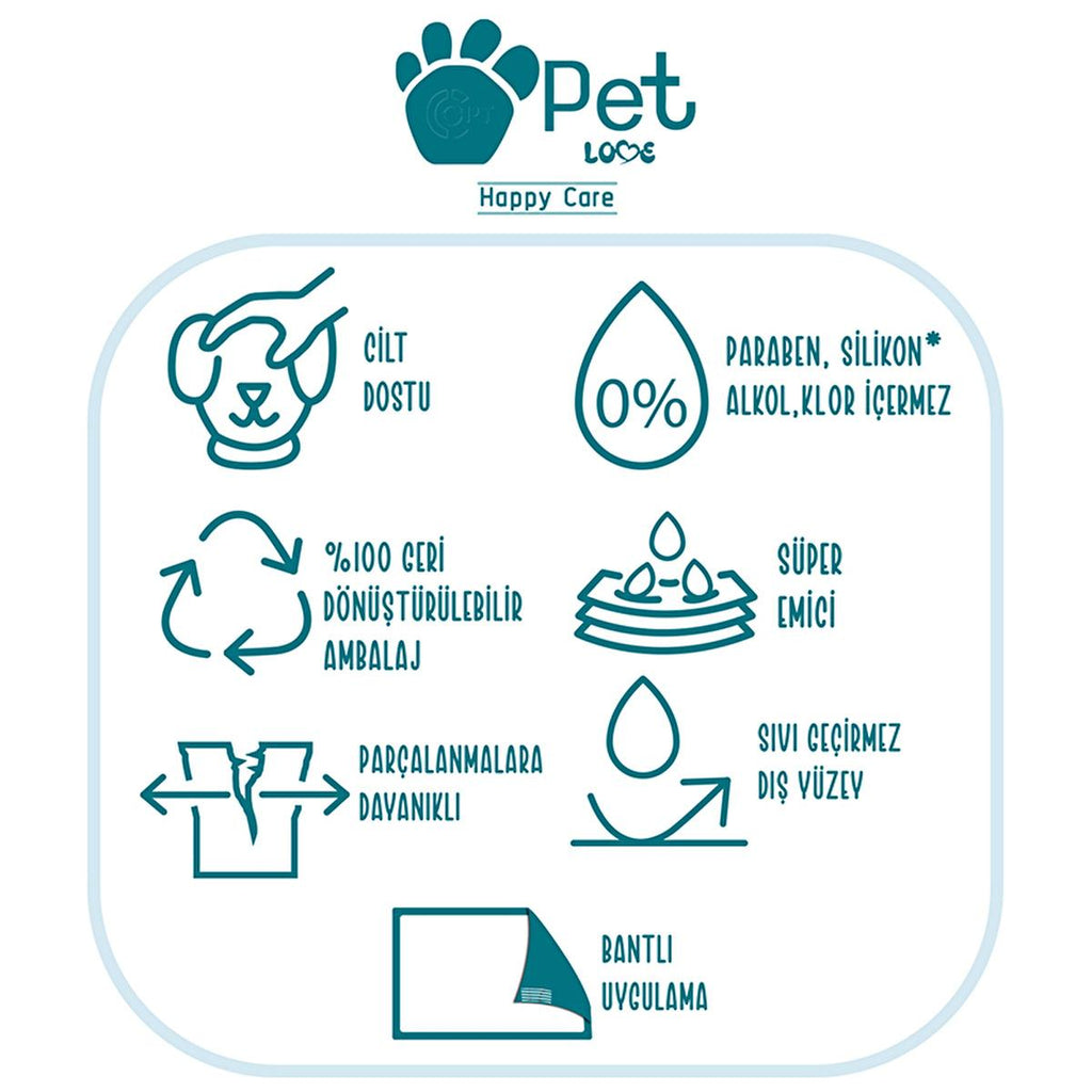Pet Love Pet Training Pads for Dogs - Absorbent, Leak-Proof, Hygienic Pet Care Accessories