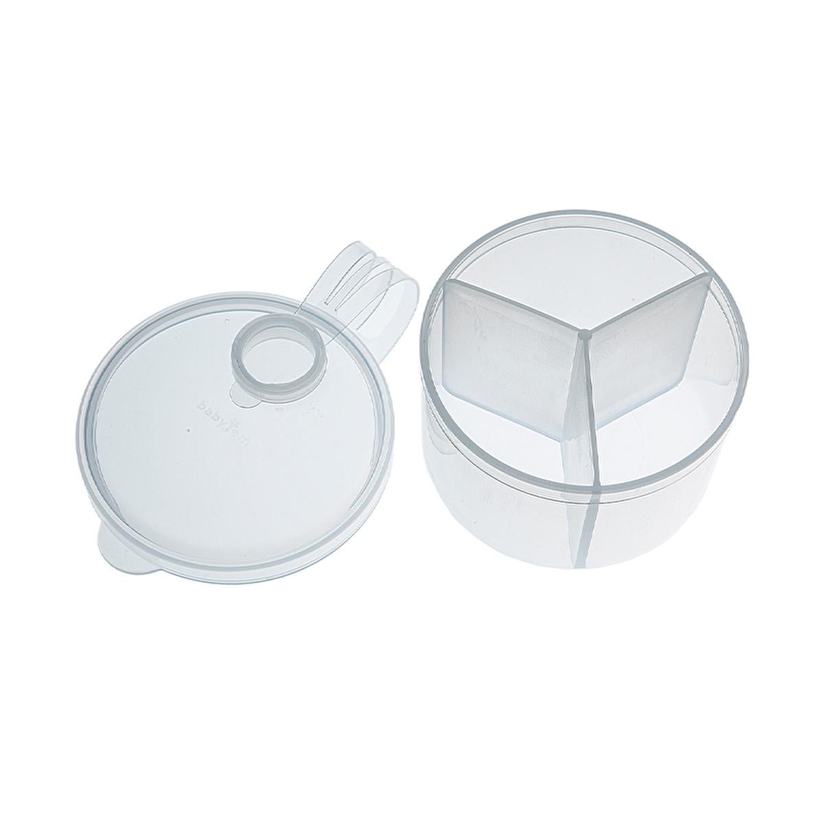 Babyjem Portable Baby Formula Container - 3 Compartment Travel-Friendly Storage for Baby Formula Powder
