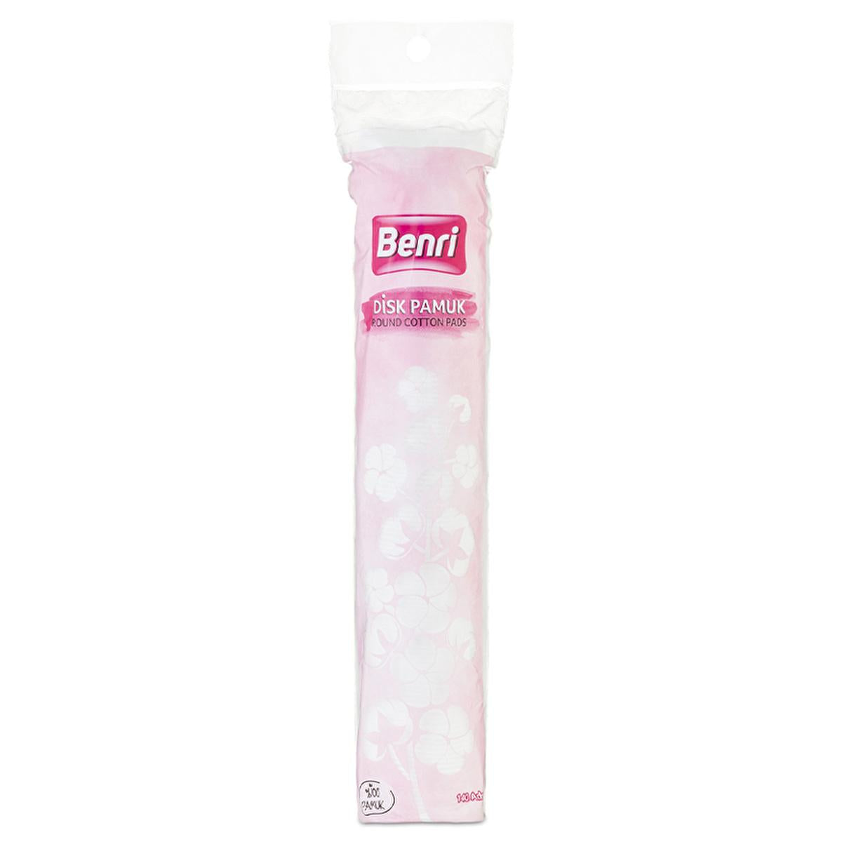 Benri Cotton Pads 140 Count - Soft & Gentle Makeup Removal for Sensitive Skin
